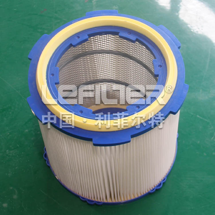 Coated non-woven dust filter cylinder