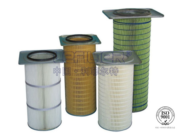 Flange connection dust filter cylinder
