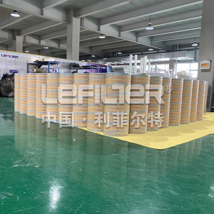 Coated non-woven dust filter cylinder