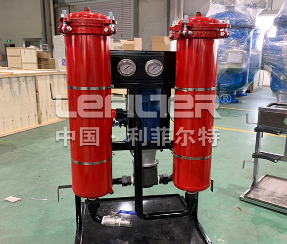 High precision oil filter cart