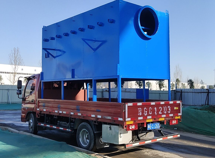 Industrial air cleaner for dust